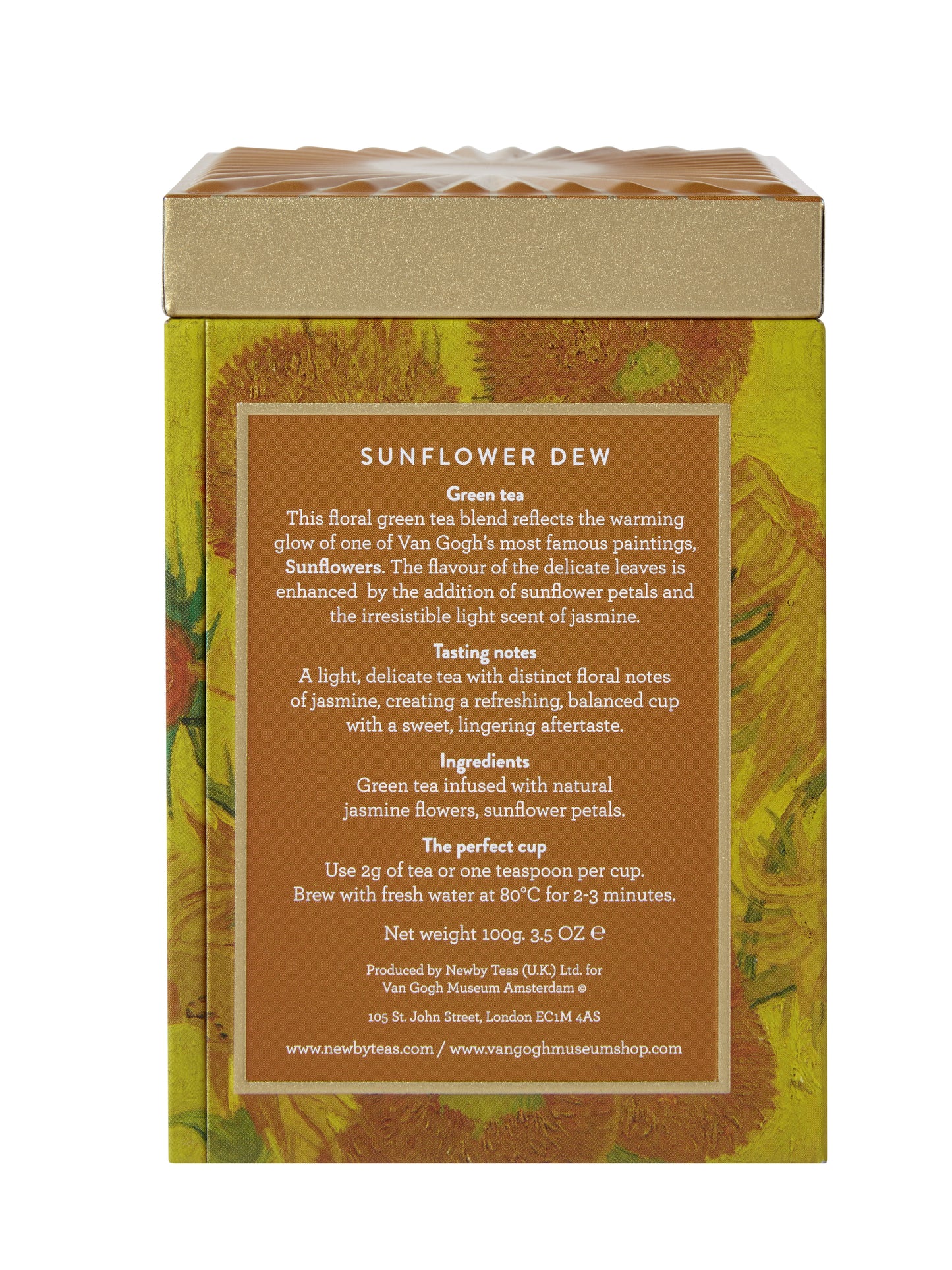 Sunflower Dew Van Gogh Caddy